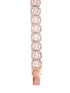 Rose Gold Plated White AD studded Tennis wraparound Bracelet