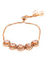 Rose Gold Toned AD Studded Minimal heart Shaped Necklace Jewellery Set Combo