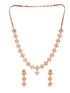 Rose Gold Plated AD Studded Square Shaped Jewellery Set Combo Ring & Bracelet