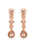 Rose Gold Plated AD Studded Designer Jewellery Set Combo