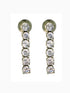 White Rhodium Plated AD studded Necklace Earrings Jewellery Set