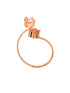 Rose Gold Plated AD Studded Designer Jewellery Set Combo