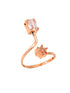 Rose Gold Plated AD Studded Designer Jewellery Set Combo