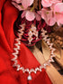 Rose Gold Plated AD Studded Quirky Handcrafted Necklace Jewellery Set