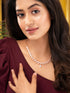 Rose Gold Plated AD Studded Quirky Handcrafted Necklace Jewellery Set