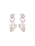 White Silver Toned AD Studded Heart Shape Necklace Jewellery Set