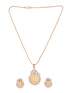 Gold Plated AD Queen Victoria Ginni Locket Jewellery Set
