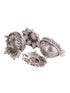 Siver Oxidised Pink AD Pearl studded Handmade Jhumka Earring