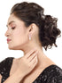 Luxurious Diamond Pearl Drop Earring High Quality White Pearl AD studded