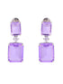 Lavender Silver Plated Classic Luxe Chandelier Drop Earrings