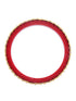 Set Of 2 GoldPlated Red & White KundanStudded Bangles