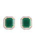 GoldPlated White & Green AD Studded Jewellery Set