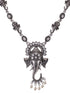 Oxidised Silver Plated & Beaded Lord Ganesha Necklace Jewellery Set