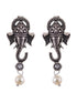 Oxidised Silver Plated & Beaded Lord Ganesha Necklace Jewellery Set