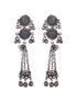 Silver Toned Oxidised Tribal Necklace Jewellery Set