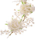 White Rose Pearl Beaded Designer Hair Accessory