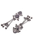 Silver Toned Oxidised Tribal Necklace Jewellery Set