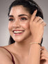 Gold Plated White AD StuddedAdjustable Mangalsutra Bracelet