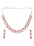 Pastel Pink Designer contemporary Necklace Earrings for women & Girls