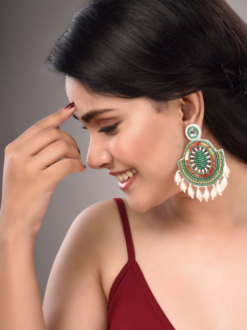 Multi Contemporary Dropdown Earrings