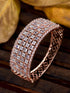 Rose Gold Plated White AD studded Handcrafted Contemporary Barcelet