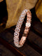 Rose Gold Plated White AD studded Tennis wraparound Bracelet