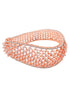 Rose Gold Toned AD Studded Handcrafted Bangle Style Bracelet
