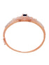 Rose Gold Plated Blue AD Handcrafted Bangle Style Bracelet