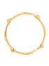 Set of 2 Dual Toned Gold Plated White AD Studded Handcrafted Designer Bangles