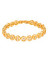 Gold Plated White AD Studded Tennis Classy Bracelet