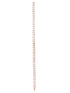 Rose Gold Plated White AD Solitaire Studded Tennis Dainty Bracelet