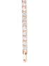 Rose Gold Plated White AD Solitaire Studded Tennis Dainty Bracelet