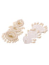 White Contemporary Dropdown Earrings
