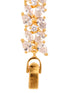 Rose Gold Plated Leaf Design White AD studded Designer Tennis Bracelet For Her