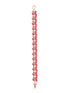 Rose Gold Plated Leaf Design Pink Ruby studded Designer Tennis Bracelet For Her