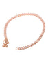 Set Of 2 Rose Gold Plated White AD Studded Payal Anklet