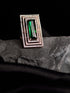 Rose Gold Plated Green Studded Solitaire Adjustable Cocktail Finger Ring