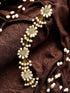 Gold Toned White Pearl Embellished Tiara For Girls & women
