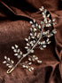 Silver Toned White Pearl Embellished Tiara For Girls & Women