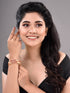 Set Of 2 Red Gold Plated Handmade Red &White AD Studded Bridal Kangan Bangles