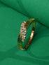 Gold Toned AD studded Floral Designer Handcrafted Bracelet