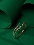 Gold Plated AD studded Statement Bracelet
