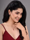 Rose Gold Plated Radiant Red AD Solitaire pendant Locket Set Earrings and Chain