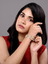 A Pair Of 2 Gold Dual Toned AD Studded hand Crafted Bangles