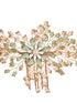 Gold Toned Green Pearl Beaded Bridal Hair pin