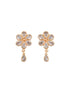 Gold Toned AD Studded Minimal Designer Necklace Jewellery Set