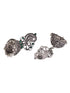 Silver Oxidised Peacock Contemporary Jhumka Earrings