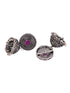 Oxidised Silver Plated Red Stone Studded Jhumka Earrings