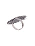 Silver Oxidised Toned Designer Finger Ring