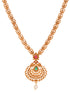 Gold Plated Grand South Indian Imitation Bridal combo Temple Jewellery Set